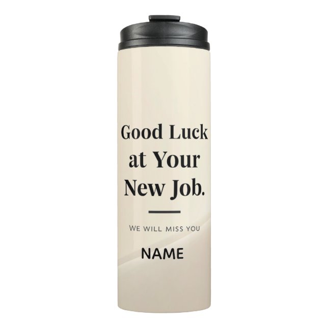 Garrafa Térmica Caneca de Despedida Personalizada para Colega de T (Frente)