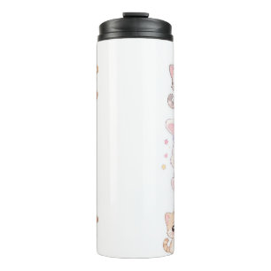 Garrafa Térmica Caneca de Viagem Adoráveis Amigos Animais Pastel K