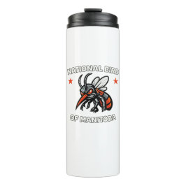 Garrafa Térmica Caneca de Viagem Ave Nacional Manitoba Mosquito En