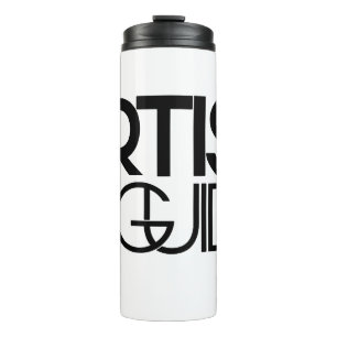 Garrafa Térmica Caneca de viagem branca do artista como guia