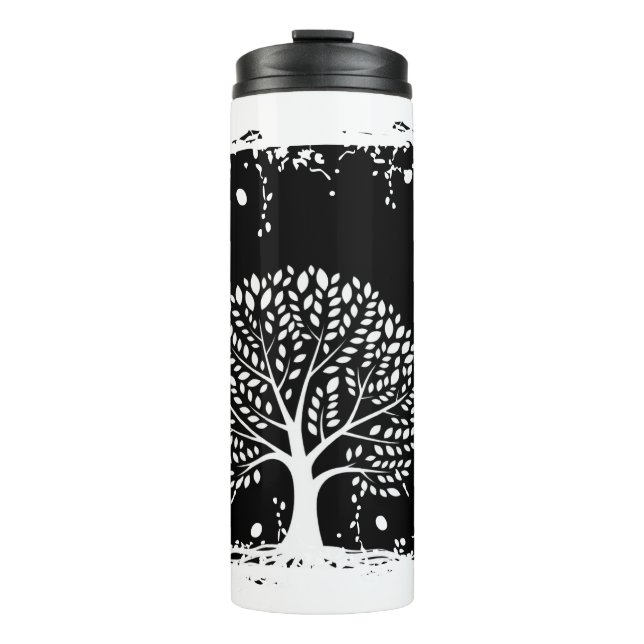 Garrafa Térmica Caneca de Viagem com Efeito de respingo da Árvore  (Frente)