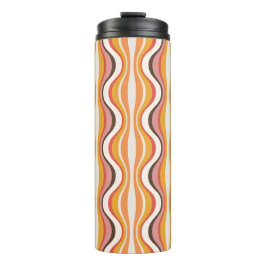 Garrafa Térmica Caneca de viagem com padrão retrô dos anos 70, est