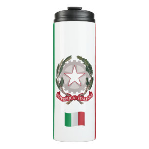 Garrafa Térmica Caneca de viagem da Itália, Bandeira italiana patr