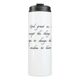Garrafa Térmica Caneca de viagem da oração da serenidade