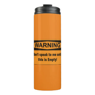 Garrafa Térmica Caneca de viagem de advertência do Thermal do caf