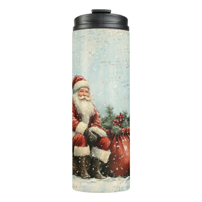 Garrafa Térmica Caneca de viagem de Natal Elegante - Taça Térmica  (Frente)