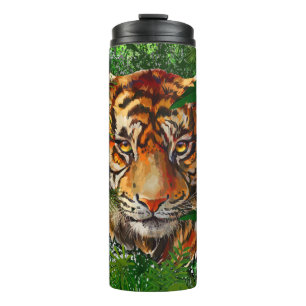 Garrafa Térmica Caneca de viagem de Tigre Selva Tigre Colorido