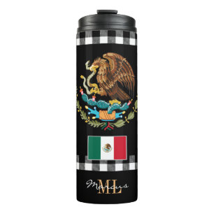 Garrafa Térmica Caneca de viagem Patriótica do México, Bandeira Me