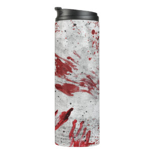 Garrafa Térmica Caneca de viagem personalizada do sangue do zombi