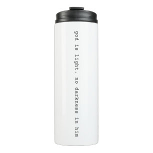 Garrafa Térmica Caneca de Viagem Térmica Deus é Luz Moderna