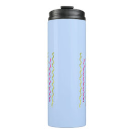 Garrafa Térmica Caneca Minimalista Azul Pastel Térmica