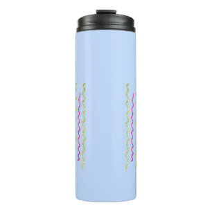 Garrafa Térmica Caneca Minimalista Azul Pastel Térmica