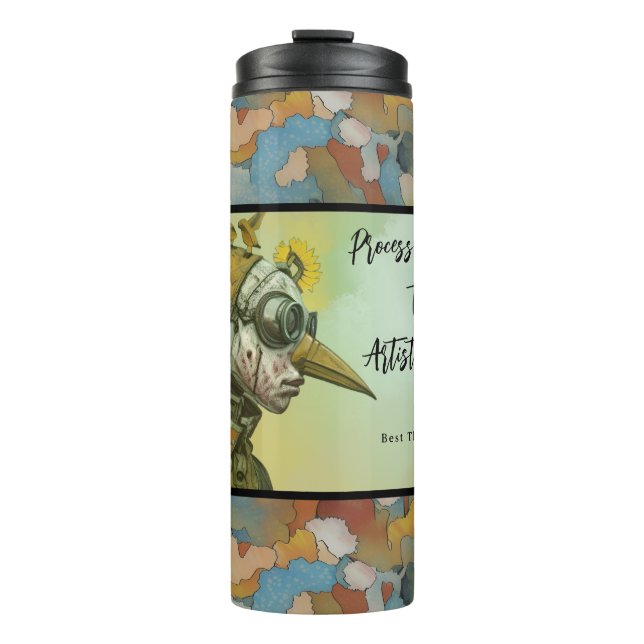 Garrafa Térmica Caneca Processe Seu Trauma Através da Arte. (Frente)