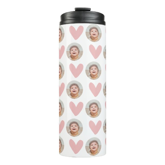 Garrafa Térmica Caneca Rosto de Bebê, Caneca Rosto Personalizada,  (Frente)