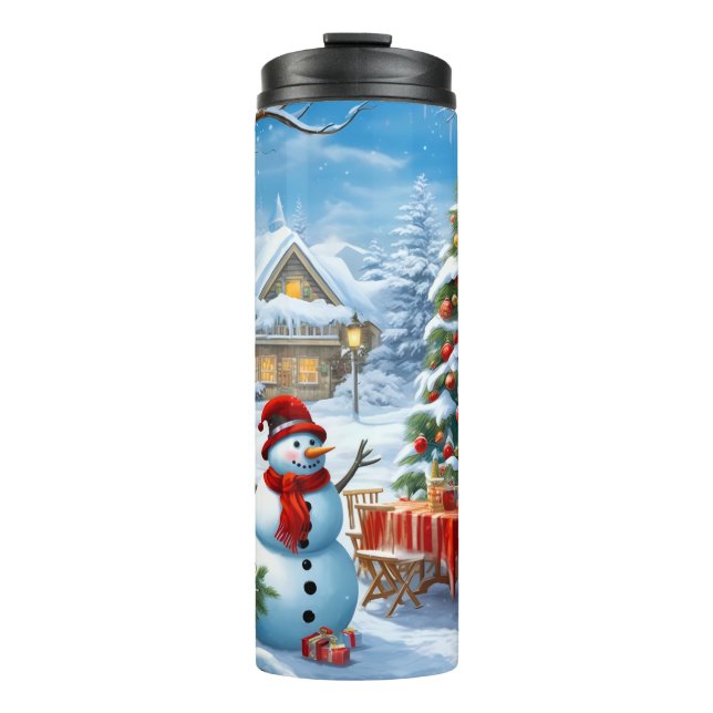 Garrafa Térmica caneca térmica de Natal (Frente)