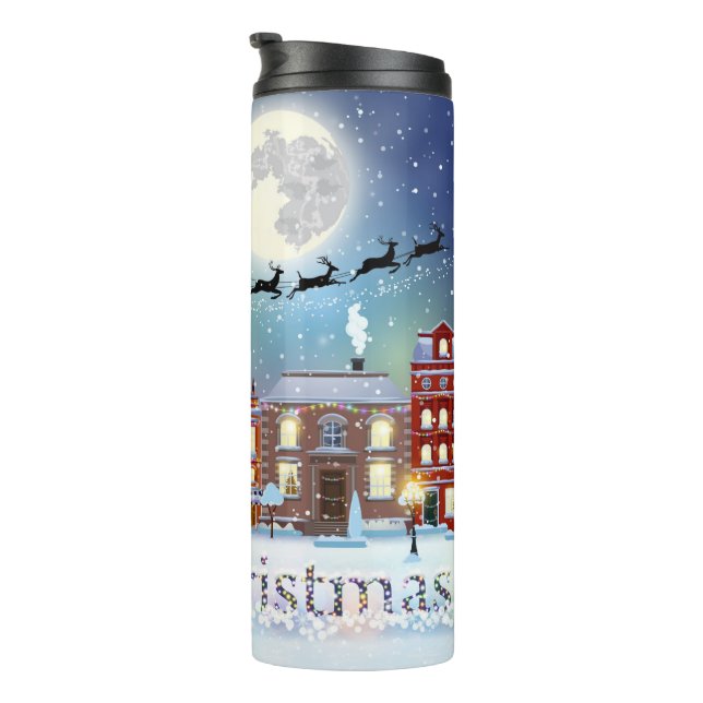 Garrafa Térmica Caneca Térmica de Natal (Rotação à direita)