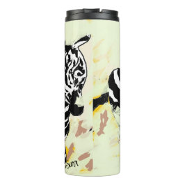 Garrafa Térmica Caneca Térmica de Viagem : Zebra , em Fuga 
