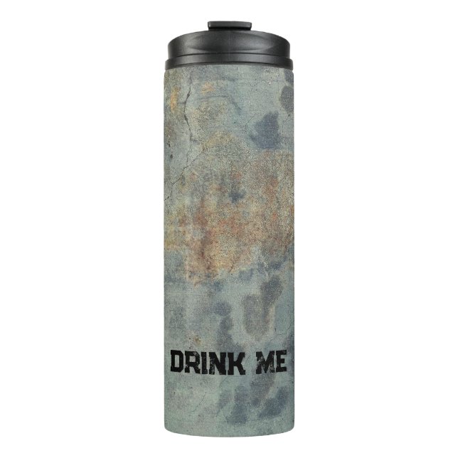 Garrafa Térmica Caneca Térmica Grunge em verde (Frente)