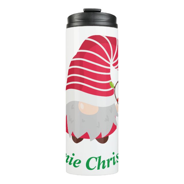 Garrafa Térmica Caneca Térmica Natal Gnomie (Frente)