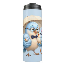 Garrafa Térmica Caneca Térmica Pai do Mundo com Pássaro Fofo Prese