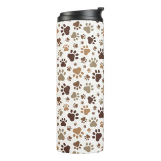 Garrafa Térmica Caneca Térmica Pegadas de Pata Enlameadas