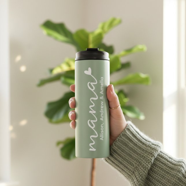 Garrafa Térmica Caneca Térmica Personalizada de Presente para a Ma (Personalized Mug for Mom Mother’s Day Gift, Custom Name Tumbler Gift for Mom from Kids)
