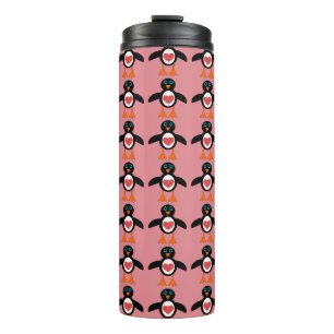 Garrafa Térmica Caneca Térmica Pinguim Coração de Amor Fofa