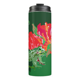 Garrafa Térmica Caneca Térmica Termo: Nenúfar com Rãs
