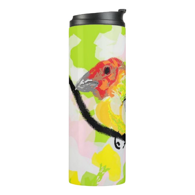 Garrafa Térmica Caneca térmica Thermos :Tanagers Pássaro de Oregon (Giro à esquerda)