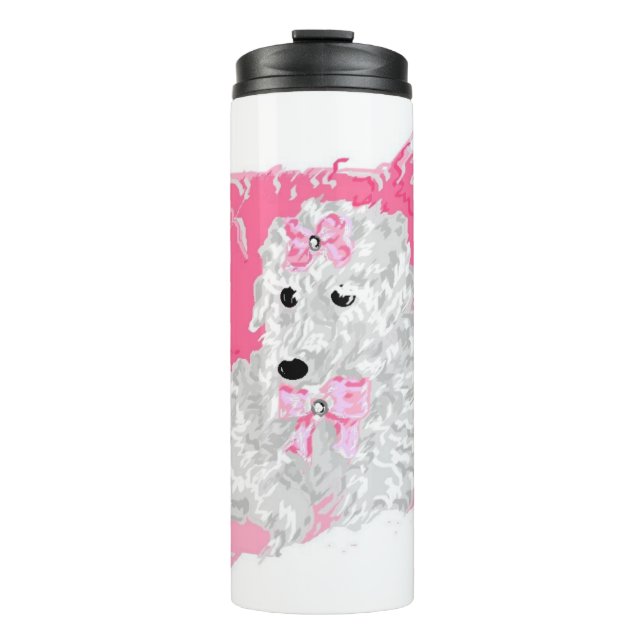 Garrafa Térmica Caneca Termo : Poodle (Frente)