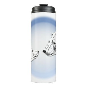 Garrafa Térmica Caneca Tumbler de Arte de Urso Polar Urso Bebidas 
