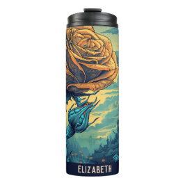 Garrafa Térmica Canecas Isoladas Flor Fofa Copo Térmico