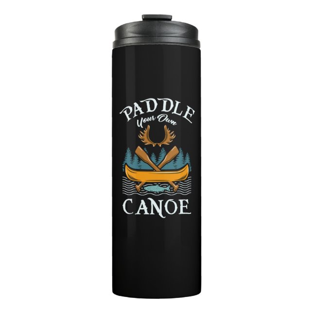 Garrafa Térmica Canoagem - Coloque sua própria canoa (Frente)