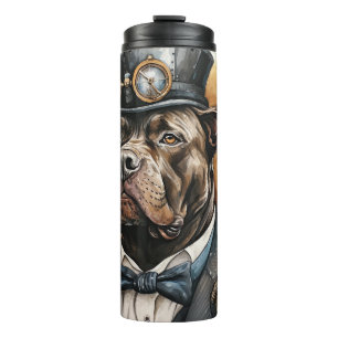 Garrafa Térmica Cão Corso Steampunk Dog