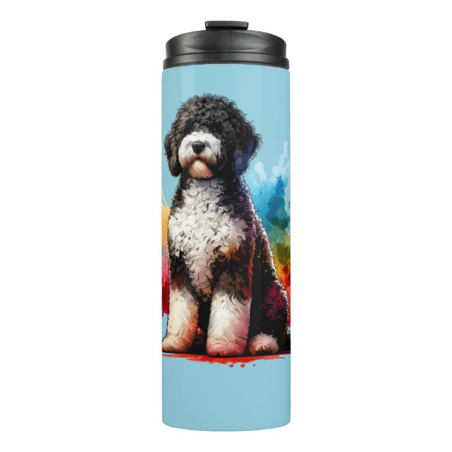 Garrafa Térmica Cão de Água Português (Frente)