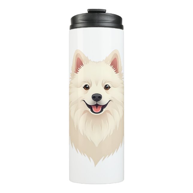 Garrafa Térmica Cão esquimó americano (Frente)