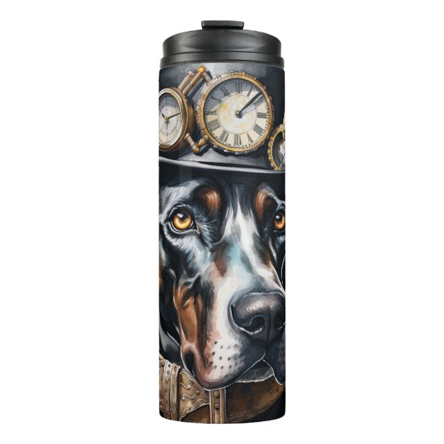 Garrafa Térmica Cão Great Dane Steampunk (Frente)