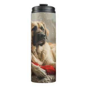 Garrafa Térmica Cão Pastor da Anatólia Natal Festivo