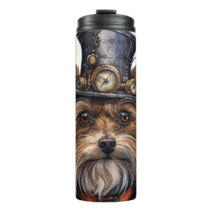 Garrafa Térmica Cão Yorkshire Terrier Steampunk