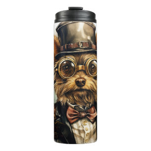 Garrafa Térmica Cão Yorkshire Terrier Steampunk
