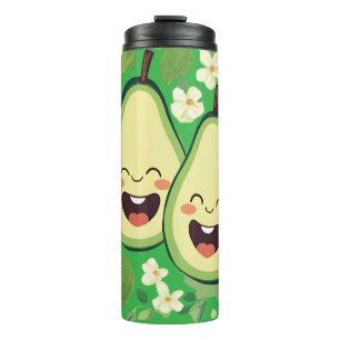Garrafa Térmica Capa de telefone de Casal Avocado Funny Kawaii F