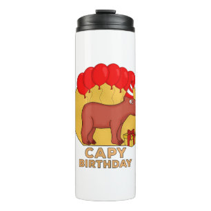 Garrafa Térmica Capy Birthday
