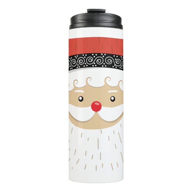 Garrafa Térmica cara do Papai Noel (Frente)