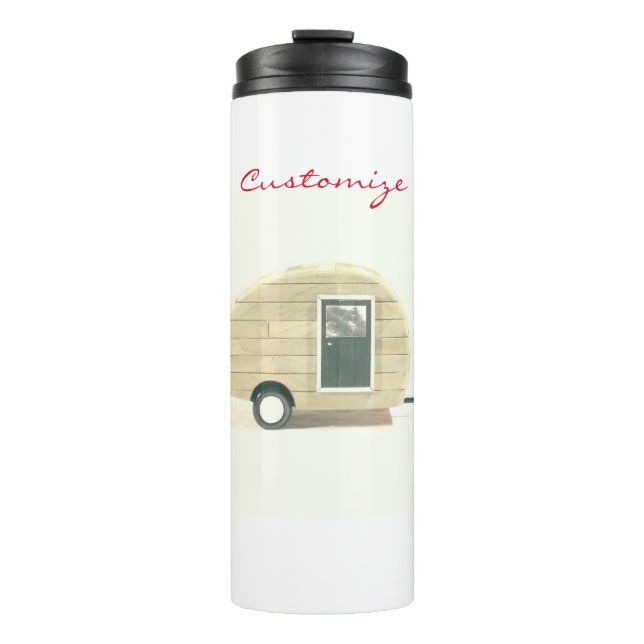 Garrafa Térmica Caravana-de-coleira-branca (Frente)