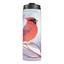 Cardinal Vermelho | Bela Pintura em Aquarela