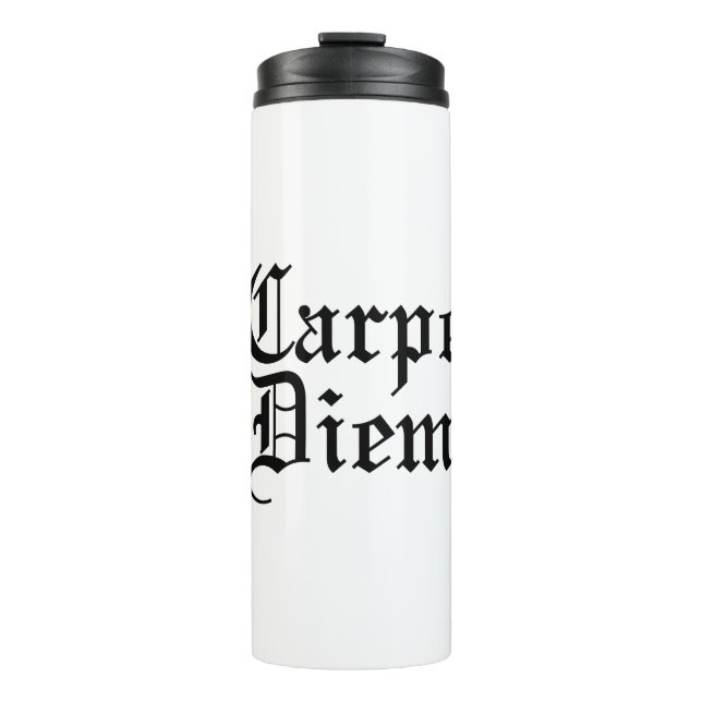 Garrafa Térmica Carpe Diem - Frase Latina (Frente)