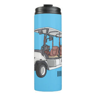 Garrafa Térmica Carrinho de golfe / desenho animado de buggy de go