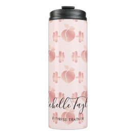 Garrafa Térmica Carro de Malhação Dourado para Rosa Blush
