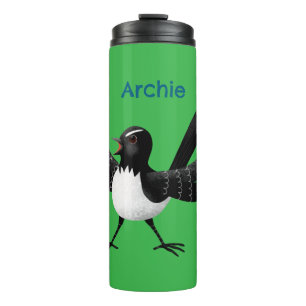 Garrafa Térmica Cartoon australiano Willie Wagtail personalizado