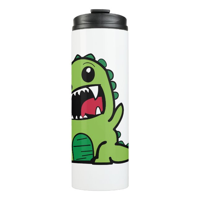 Garrafa Térmica Cartoon de dinossauro bebê (Frente)